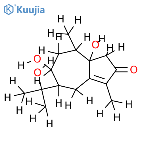 (1beta,7beta,8beta,10beta)-1,8,11-trihydroxy-4-guaien-3-one structure