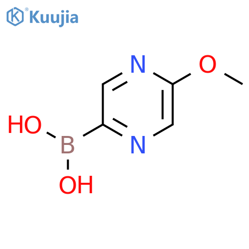 (5-methoxypyrazin-2-yl)boronic acid structure
