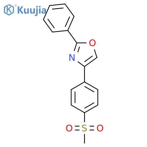 4-(4-(Methylsulfonyl)phenyl)-2-phenyloxazole structure