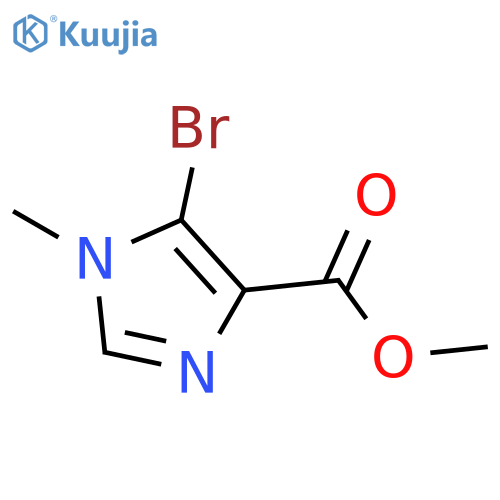 5-bromo-1-methyl-1H-Imidazole-4-carboxylic acid methyl ester structure