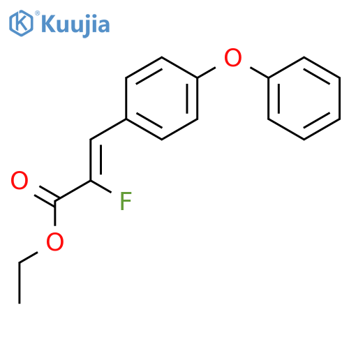 2-PROPENOIC ACID, 2-FLUORO-3-(4-PHENOXYPHENYL)-, ETHYL ESTER structure