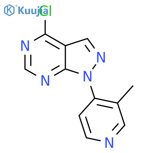 4-Chloro-1-(3-methylpyridin-4-yl)-1H-pyrazolo3,4-dpyrimidine structure