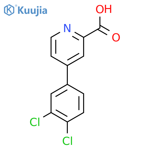 4-(3,4-Dichlorophenyl)picolinic acid structure
