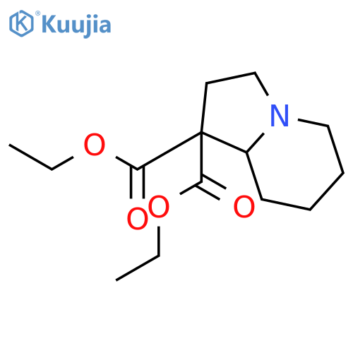 1,1(5H)-Indolizinedicarboxylic acid, hexahydro-, diethyl ester structure