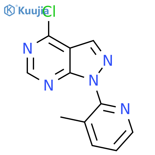 4-Chloro-1-(3-methylpyridin-2-YL)-1H-pyrazolo[3,4-D]pyrimidine structure