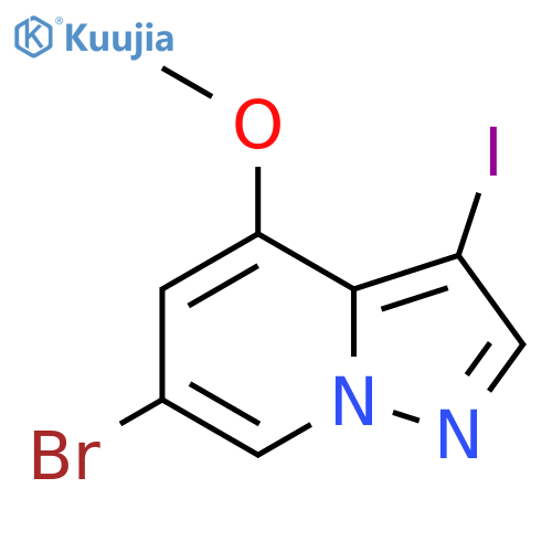 6-Bromo-3-iodo-4-methoxypyrazolo[1,5-a]pyridine structure