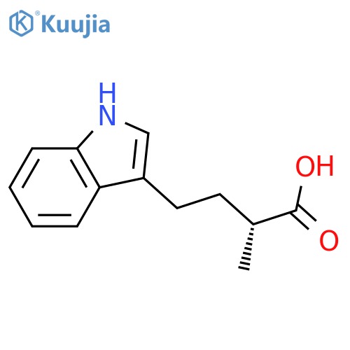 1H-Indole-3-butanoic acid, α-methyl-, (R)- structure
