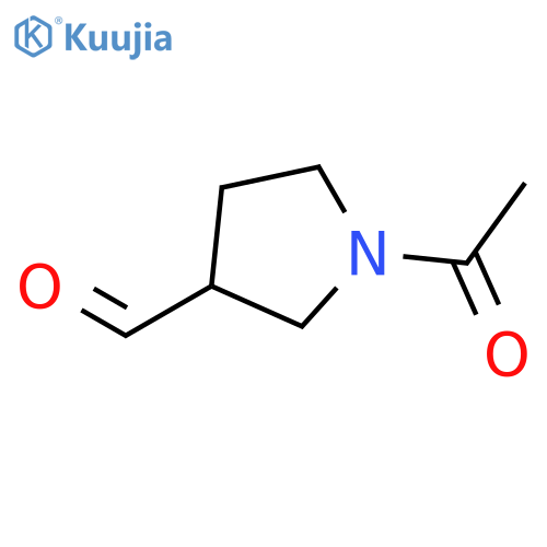 1-acetylpyrrolidine-3-carbaldehyde structure