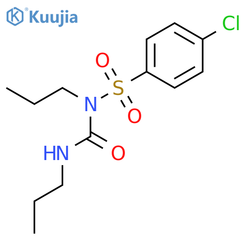 Benzenesulfonamide, 4-chloro-N-propyl-N-[(propylamino)carbonyl]- structure