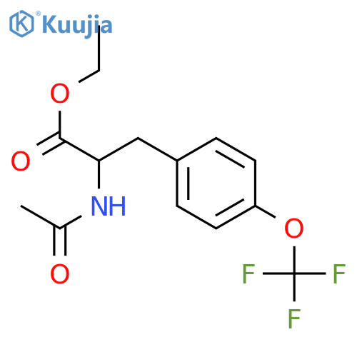 N-Acetyl-DL-(4-trifluoromethoxy)phenylalanine ethyl ester structure