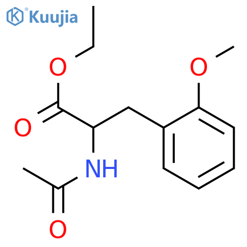 N-Acetyl-DL-(2-methoxyphenyl)alanine ethyl ester structure