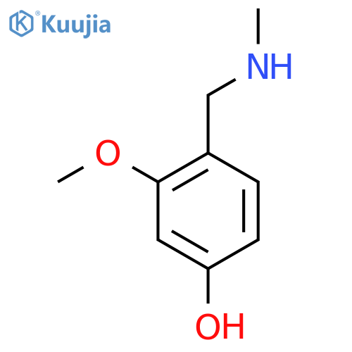 3-methoxy-4-(methylamino)methylphenol structure