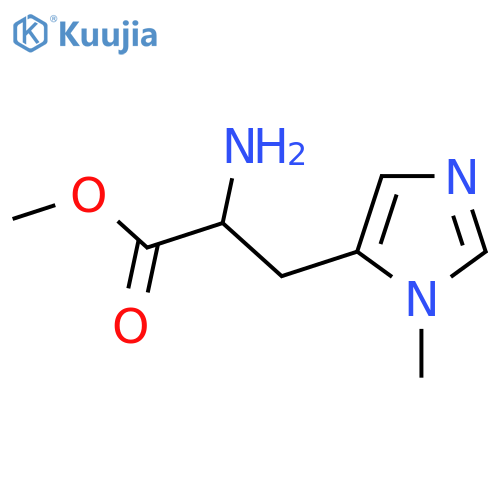 methyl 2-amino-3-(1-methyl-1H-imidazol-5-yl)propanoate structure