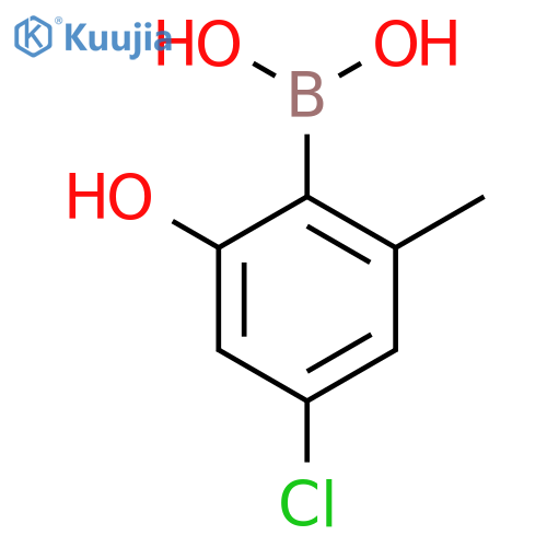 B-(4-Chloro-2-hydroxy-6-methylphenyl)boronic Acid structure