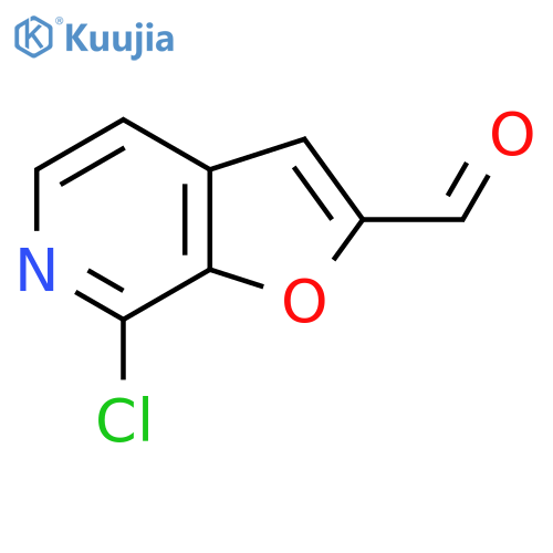 7-Chlorofuro[2,3-c]pyridine-2-carboxaldehyde structure