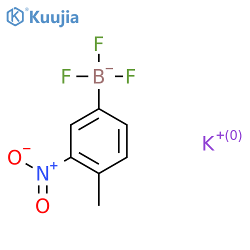 Potassium trifluoro(4-methyl-3-nitrophenyl)boranuide structure