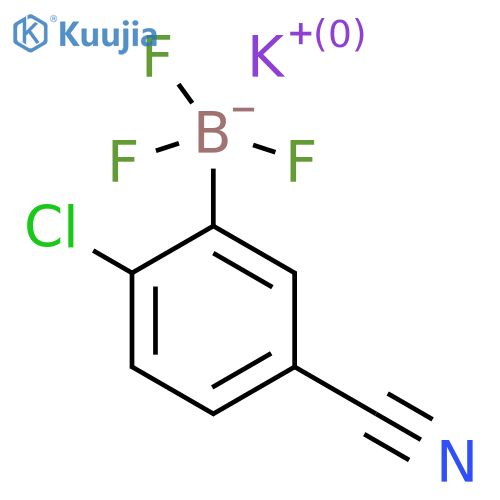 potassium (2-chloro-5-cyanophenyl)trifluoroboranuide structure