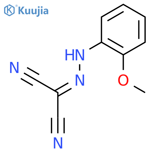 Propanedinitrile,2-[2-(2-methoxyphenyl)hydrazinylidene]- structure
