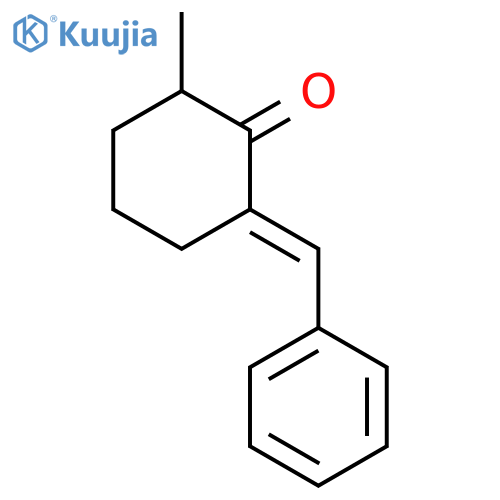 Cyclohexanone, 2-methyl-6-(phenylmethylene)-, (E)- structure