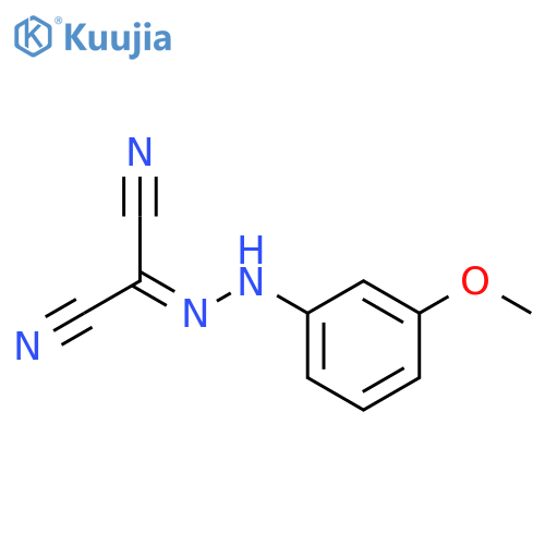 Propanedinitrile, [(3-methoxyphenyl)hydrazono]- structure