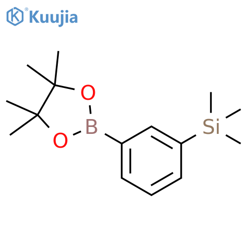 trimethyl3-(4,4,5,5-tetramethyl-1,3,2-dioxaborolan-2-yl)phenylsilane structure