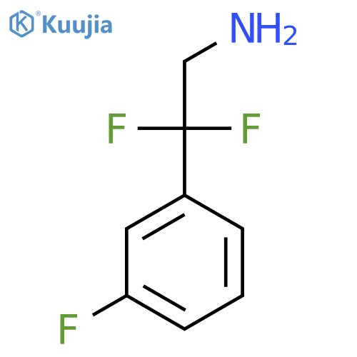 2,2-difluoro-2-(3-fluorophenyl)ethan-1-amine structure