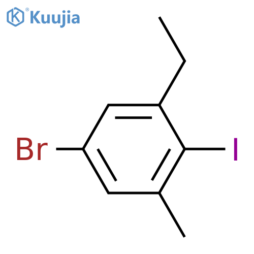 5-Bromo-1-ethyl-2-iodo-3-methyl-benzene structure
