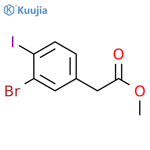 Methyl 3-Bromo-4-iodophenylacetate structure