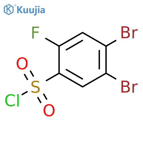 4,5-dibromo-2-fluorobenzene-1-sulfonyl chloride structure
