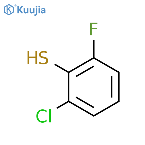 2-chloro-6-fluorobenzenethiol structure
