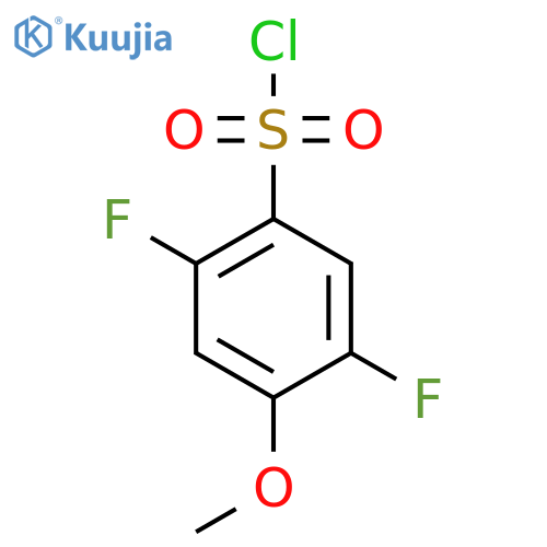 2,5-Difluoro-4-methoxybenzene-1-sulfonyl chloride structure
