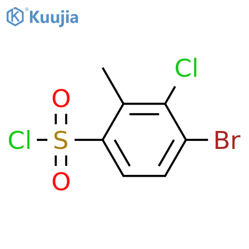 4-Bromo-3-chloro-2-methylbenzenesulfonyl chloride structure