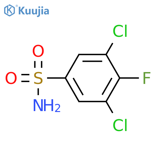 3,5-dichloro-4-fluorobenzene-1-sulfonamide structure