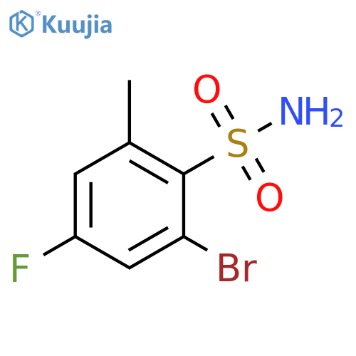 2-Bromo-4-fluoro-6-methylbenzene sulfonamide structure