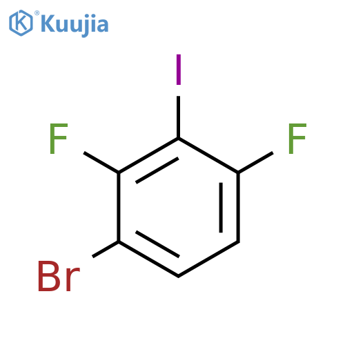 1-Bromo-2,4-difluoro-3-iodobenzene structure