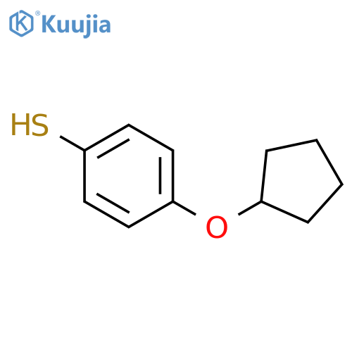 4-(cyclopentyloxy)benzene-1-thiol structure