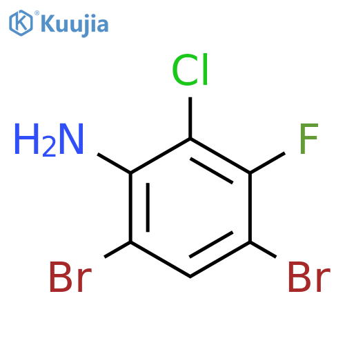 4,6-Dibromo-2-chloro-3-fluoroaniline structure