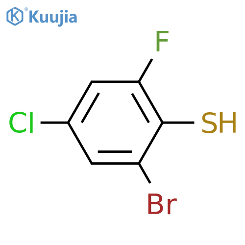 2-Bromo-4-chloro-6-fluorobenzenethiol structure