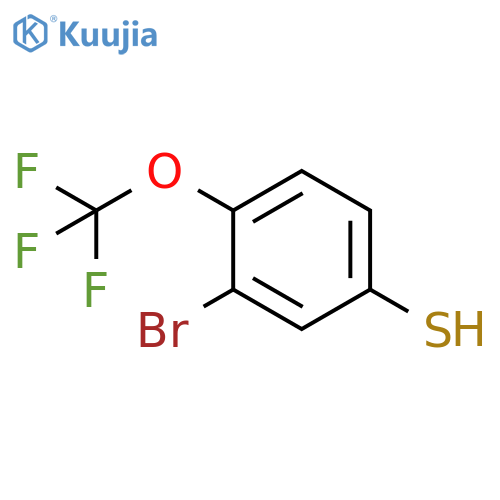 3-Bromo-4-trifluoromethoxybenzenethiol structure