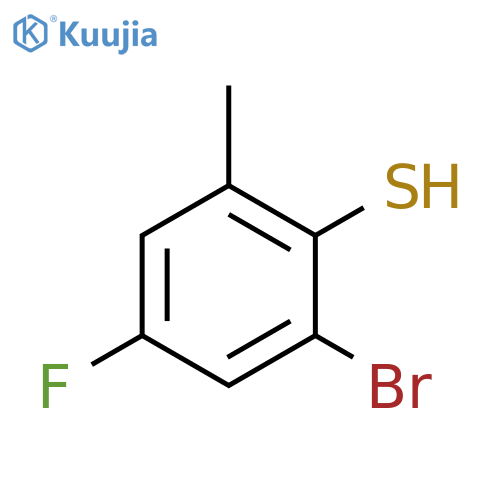 2-Bromo-4-fluoro-6-methylbenzenethiol structure
