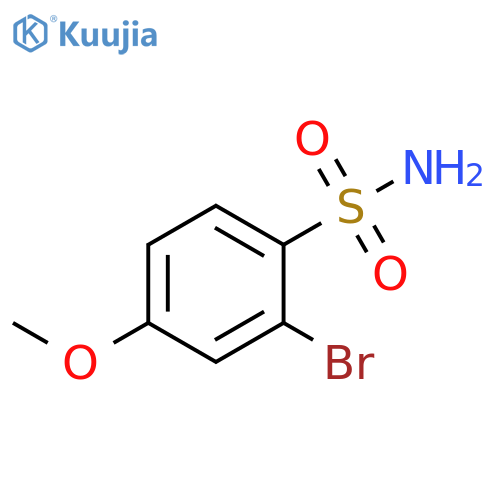 2-bromo-4-methoxybenzene-1-sulfonamide structure