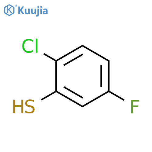 2-CHLORO-5-FLUOROBENZENETHIOL structure