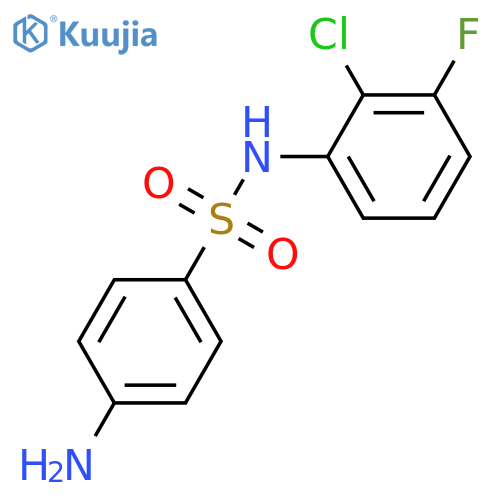 4-Amino-N-(-2-chloro-3-fluorophenyl)benzene sulfonamide structure