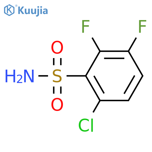 6-chloro-2,3-difluorobenzene-1-sulfonamide structure