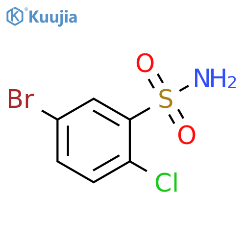 5-bromo-2-chlorobenzene-1-sulfonamide structure