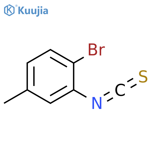2-bromo-5-methylphenylisothiocyanate structure