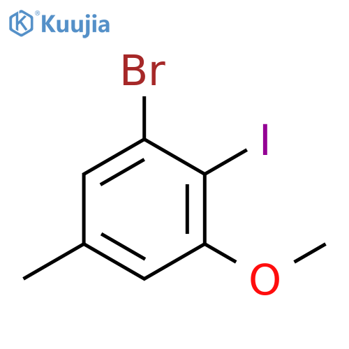 1-BROMO-2-IODO-3-METHOXY-5-METHYLBENZENE structure