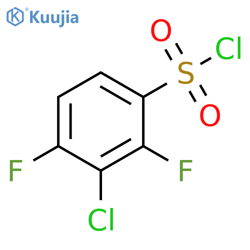 3-chloro-2,4-difluorobenzene-1-sulfonyl chloride structure