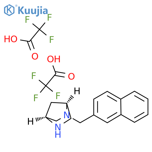 (1S,4S)-2-Naphthalen-2-ylmethyl-2,5-diaza-bicyclo[2.2.1]heptane di-trifluoro-acetic acid structure