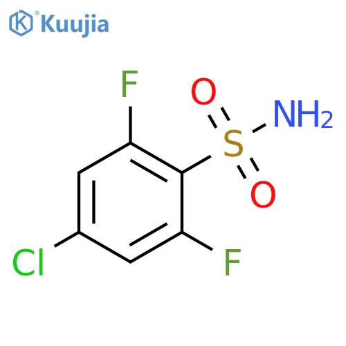 4-chloro-2,6-difluorobenzene-1-sulfonamide structure